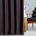 Zasłona szyta na taśmie fala ciemnofioletowa z miękkiej półmatowej tkaniny welwetowej