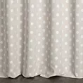Zasłona szyta na taśmie fala kremowo beżowa dwustronna, z wzorem w grochy