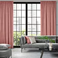 Zasłona ciemnoróżowa z gładkiego welwetu 140x300 cm taśma PIERRE Eurofirany