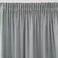 Zasłona szara z gładkiego welwetu 140x270 taśma SIBEL Pierre Cardin Eurofirany