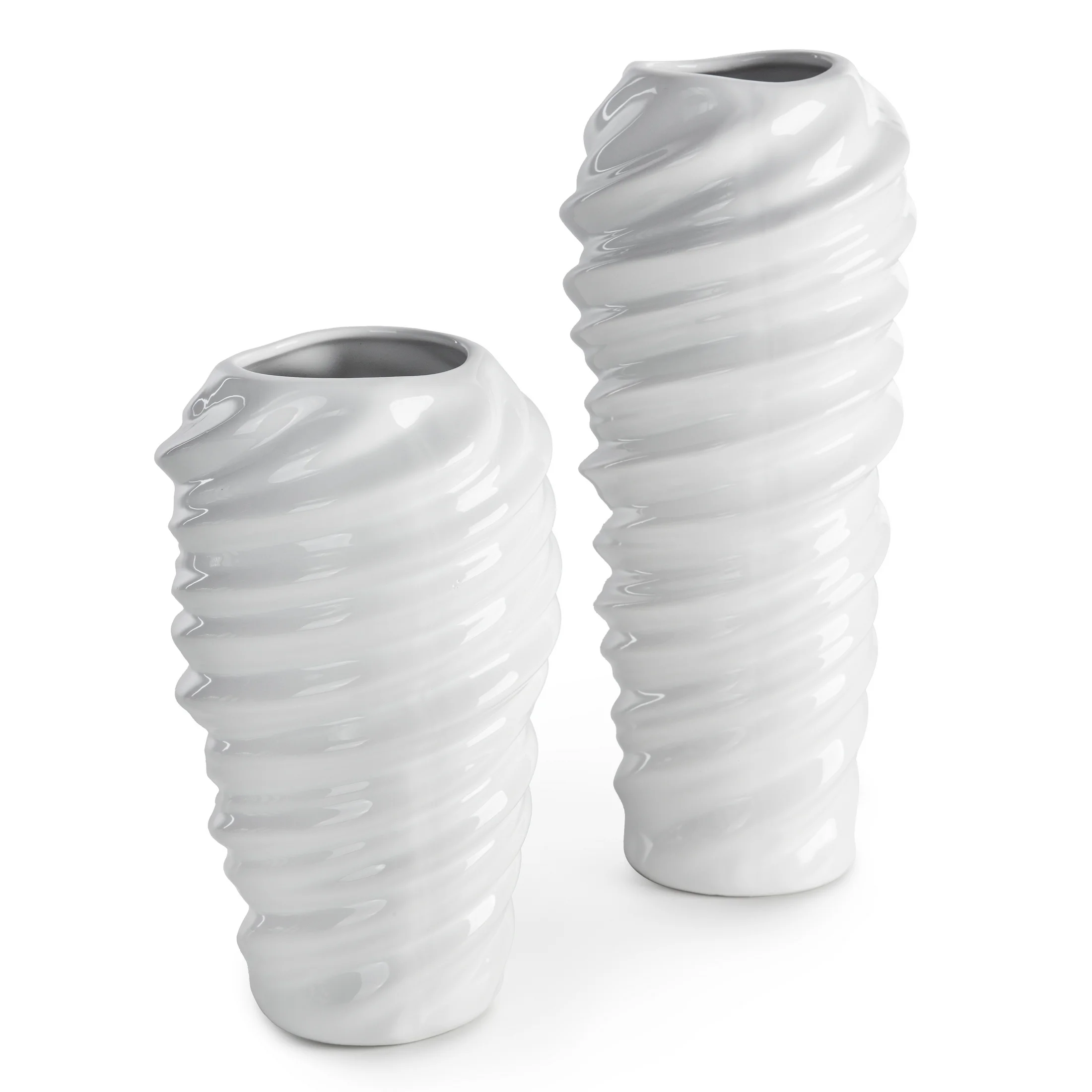 Wazon biały dekoracyjny 15x15x24 cm DIEGO Eurofirany