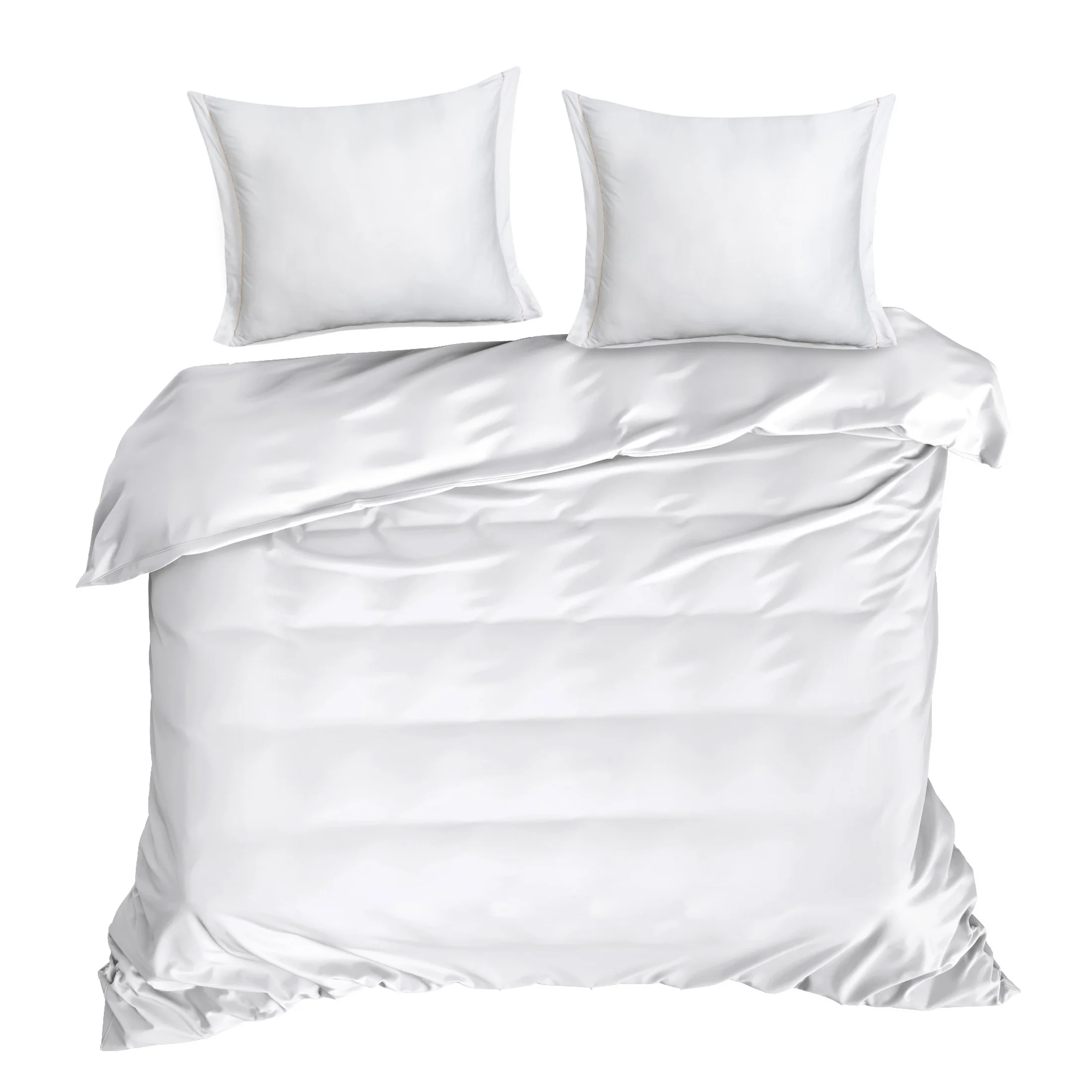 Pościel 160x200 cm bawełniana kolor biały z ozdobną lamówką DIVA 8 Diva Line Eurofirany