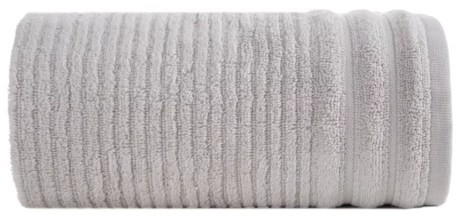 Ręcznik do rąk 30x50 cm bawełniany kolor srebrny w prążki 400 g/m2 SAMMY Eurofirany