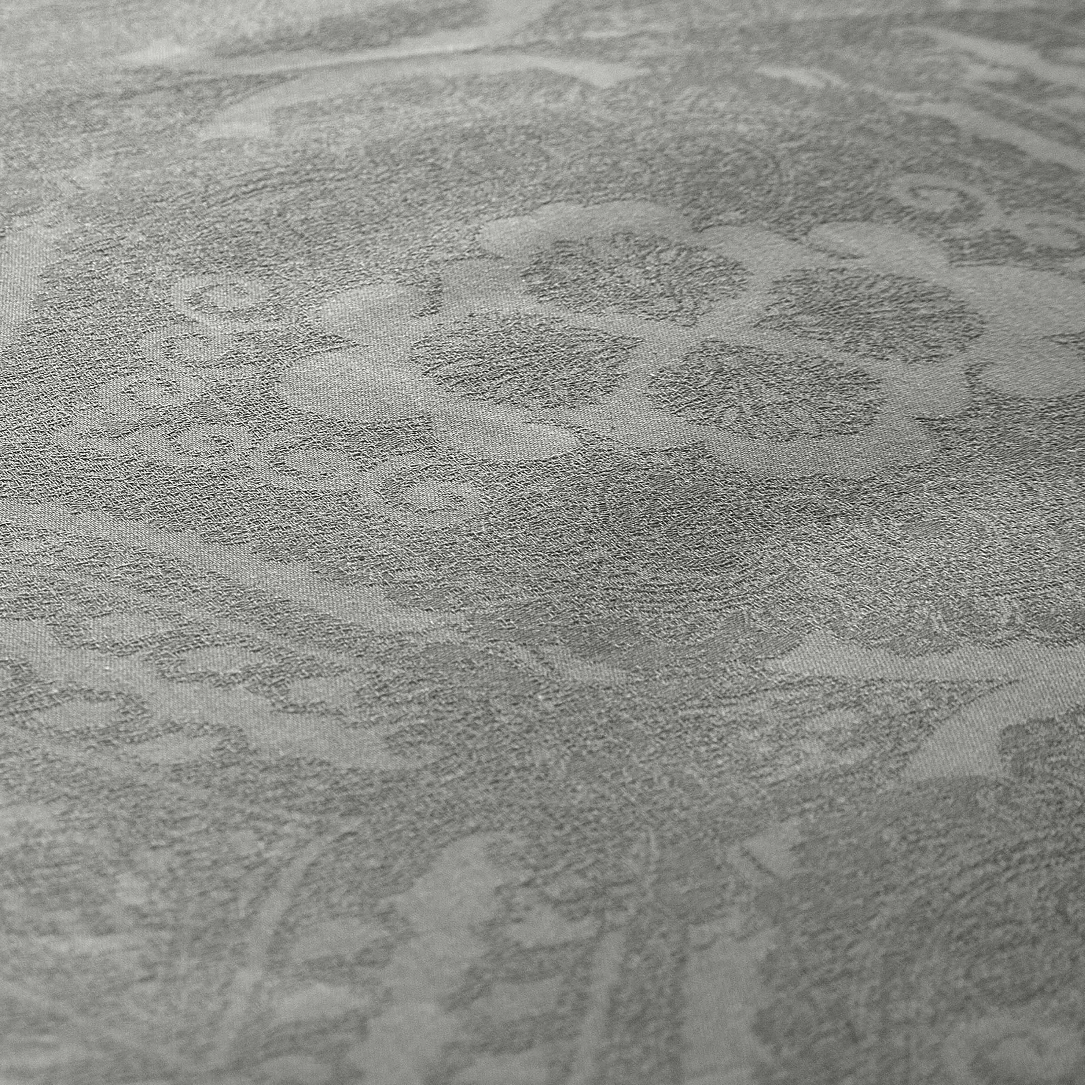 DAMASK 4 SREBRNY KOMPLET POŚCIELI Z ADAMASZKU Z SUBTELNYM WZOREM 140x200 cm EUROFIRANY