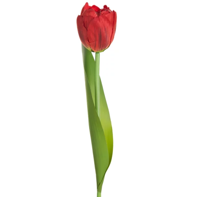 Kwiat sztuczny tulipan czerwony 37 cm
