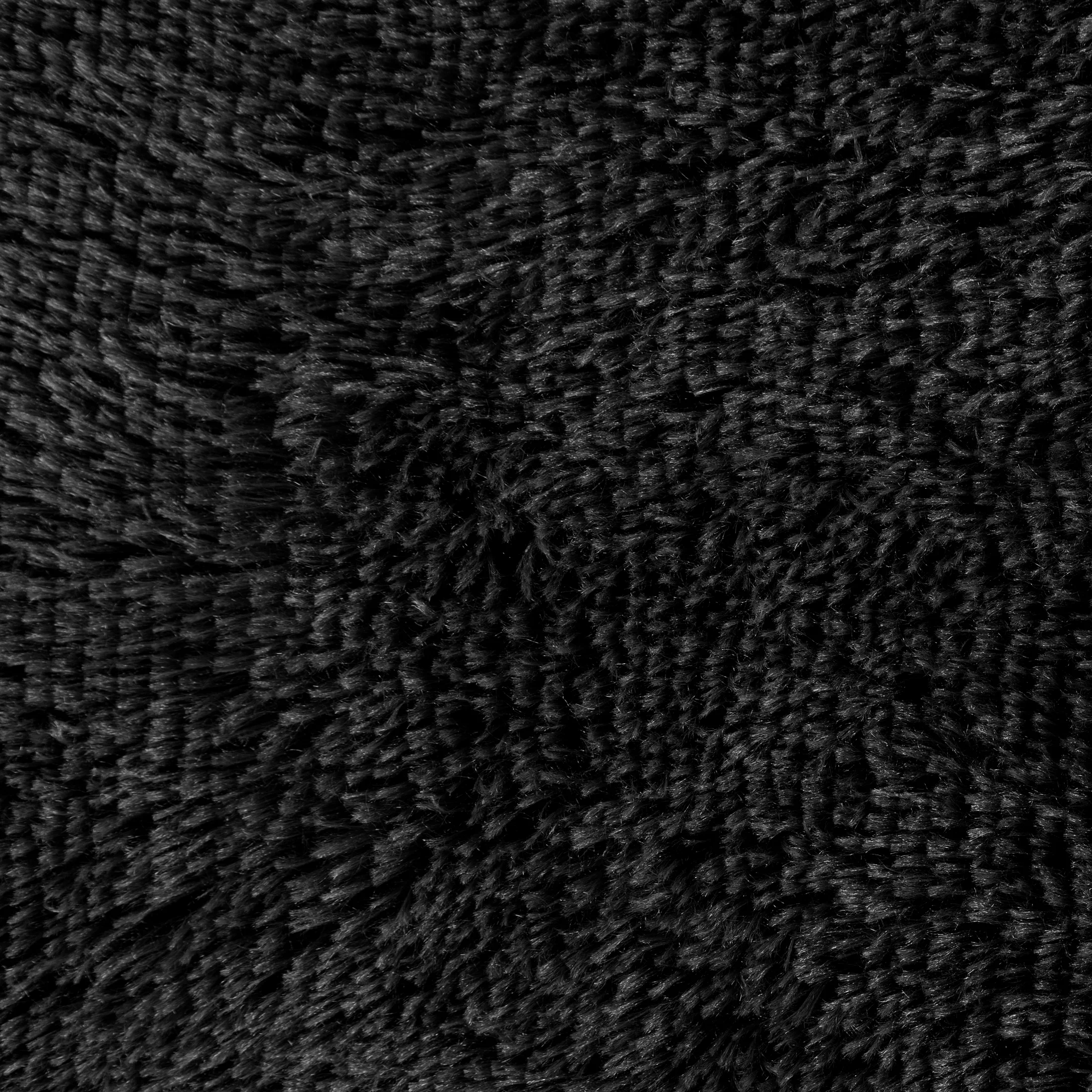 Narzuta na fotel-koc o strukturze miękkiego futra 70x160 cm czarna TIFFANY DESIGN 91 Eurofirany