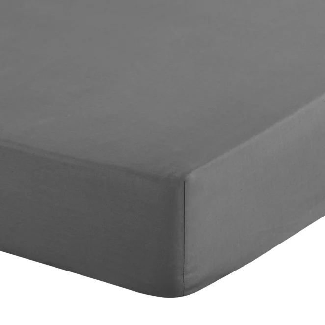 Prześcieradło z gumką 180x200 cm z mikrowłókna kolor stalowy 90 g/m2 SOFT Design 91 Eurofirany