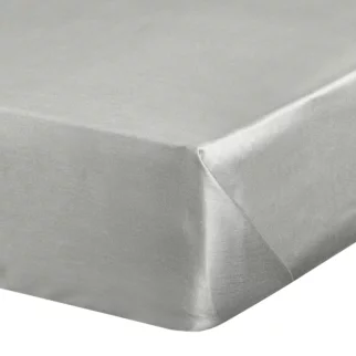 Prześcieradło bez gumki 220x210 cm z satyny bawełnianej kolor jasnoszary 125 g/m2 DINA Diva Line Eurofirany