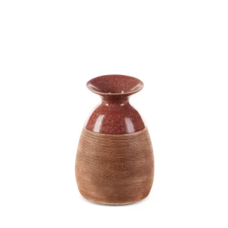 Wazon ceramiczny czerwono-jasnobrązowy 16x15x22 cm ELDA Eurofirany