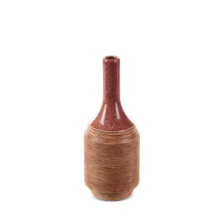 Wazon ceramiczny czerwono-jasnobrązowy średnica 12x29 cm ELDA Eurofirany