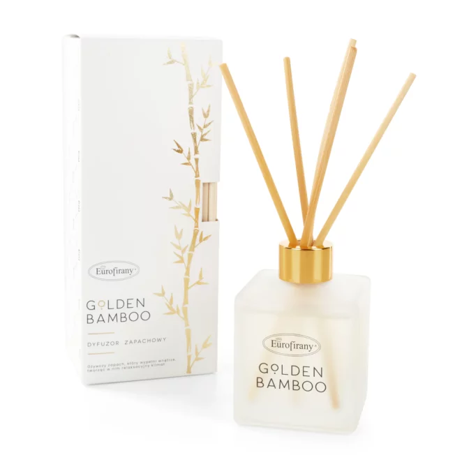 Dyfuzor zapachowy z patyczkami BAMBOO w szkle o zapachu owocowo-piżmowym 200 ml Eurofirany