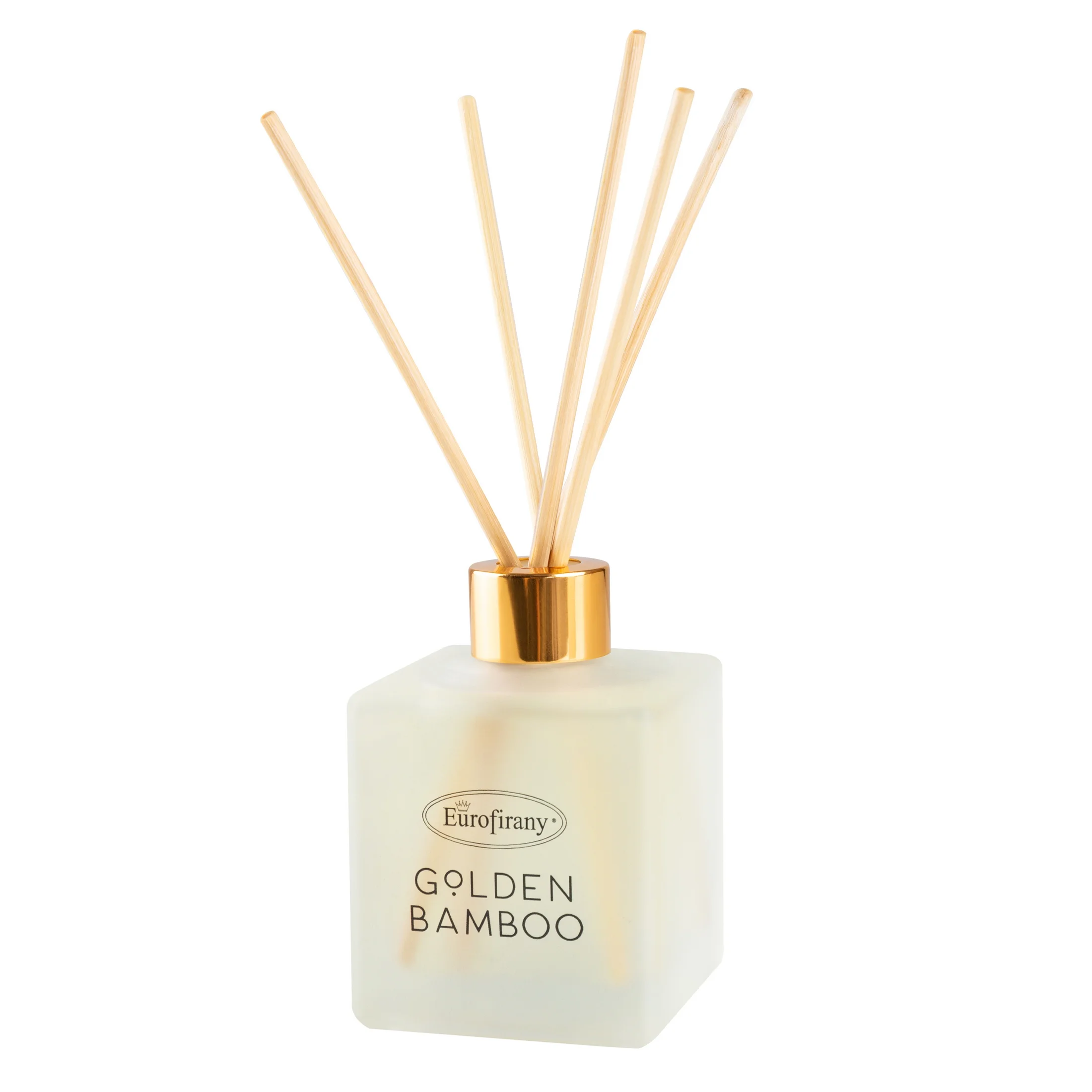 Dyfuzor zapachowy z patyczkami BAMBOO w szkle o zapachu owocowo-piżmowym 200 ml Eurofirany