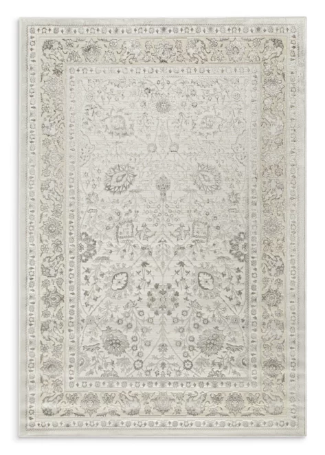 Dywan 160x230 cm beżowo, brązowy zdobiony roślinnym wzorem VIANA Eurofirany