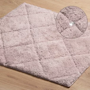 Dywanik łazienkowy bawełniany  zdobiony geometrycznym wzorem z kryształkami 50x70 cm CHIC Eurofirany