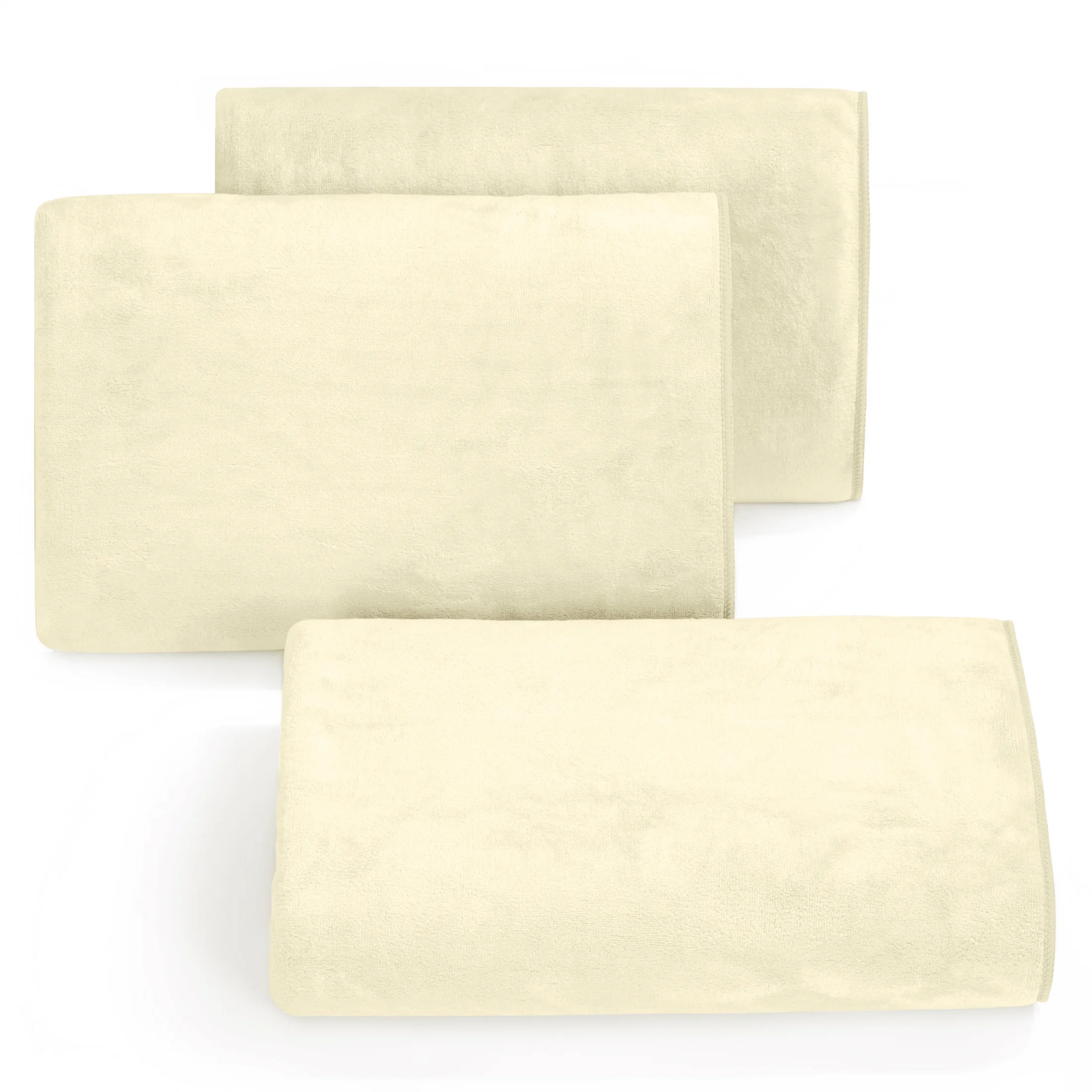 Ręcznik szybkoschnący 50x90 cm z mikrofibry kolor kremowy sportowy, 380 g/m2 AMY Eurofirany