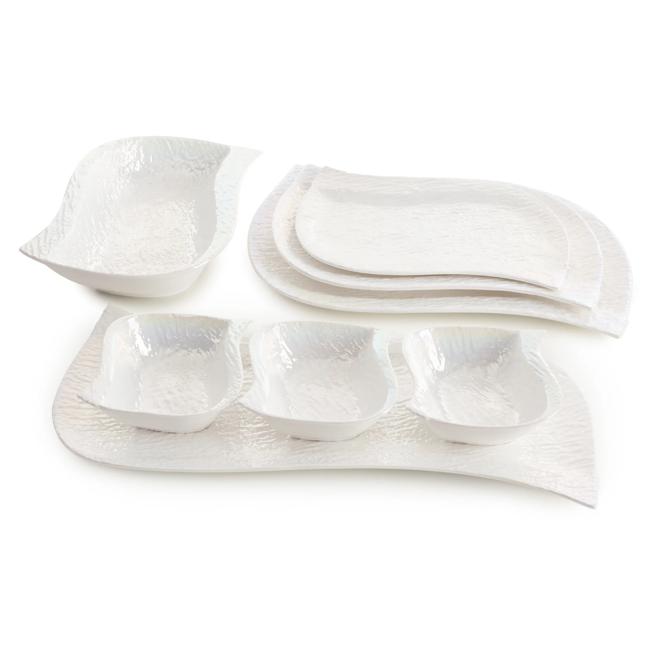 Patera dekoracyjna z wypukłym dekoracyjnym wzorem NINA Eurofirany