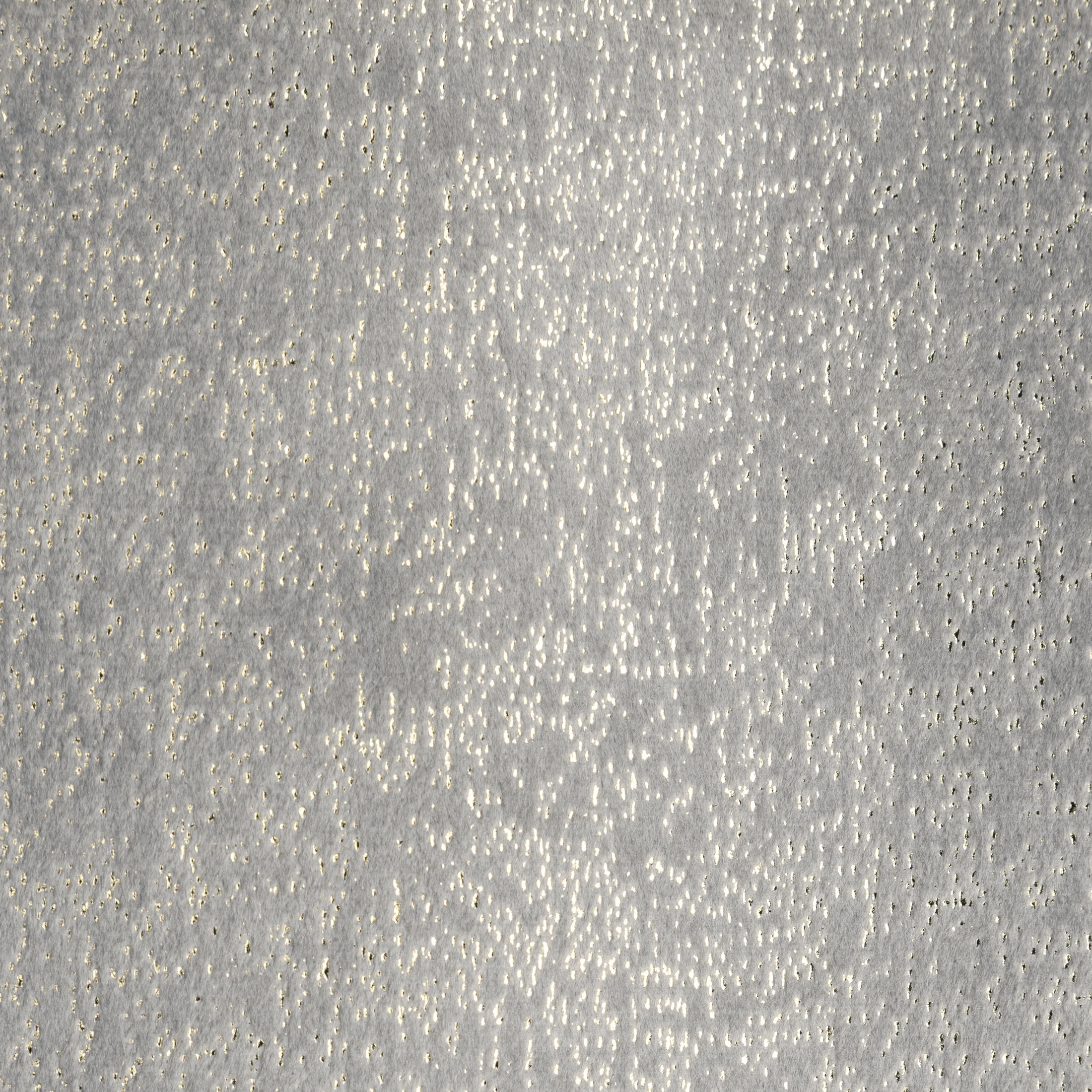 Zasłona srebrno, złota z welwetu zdobiona nakrapianym nadrukiem 135x250 cm przelotki - BETHY Eurofirany