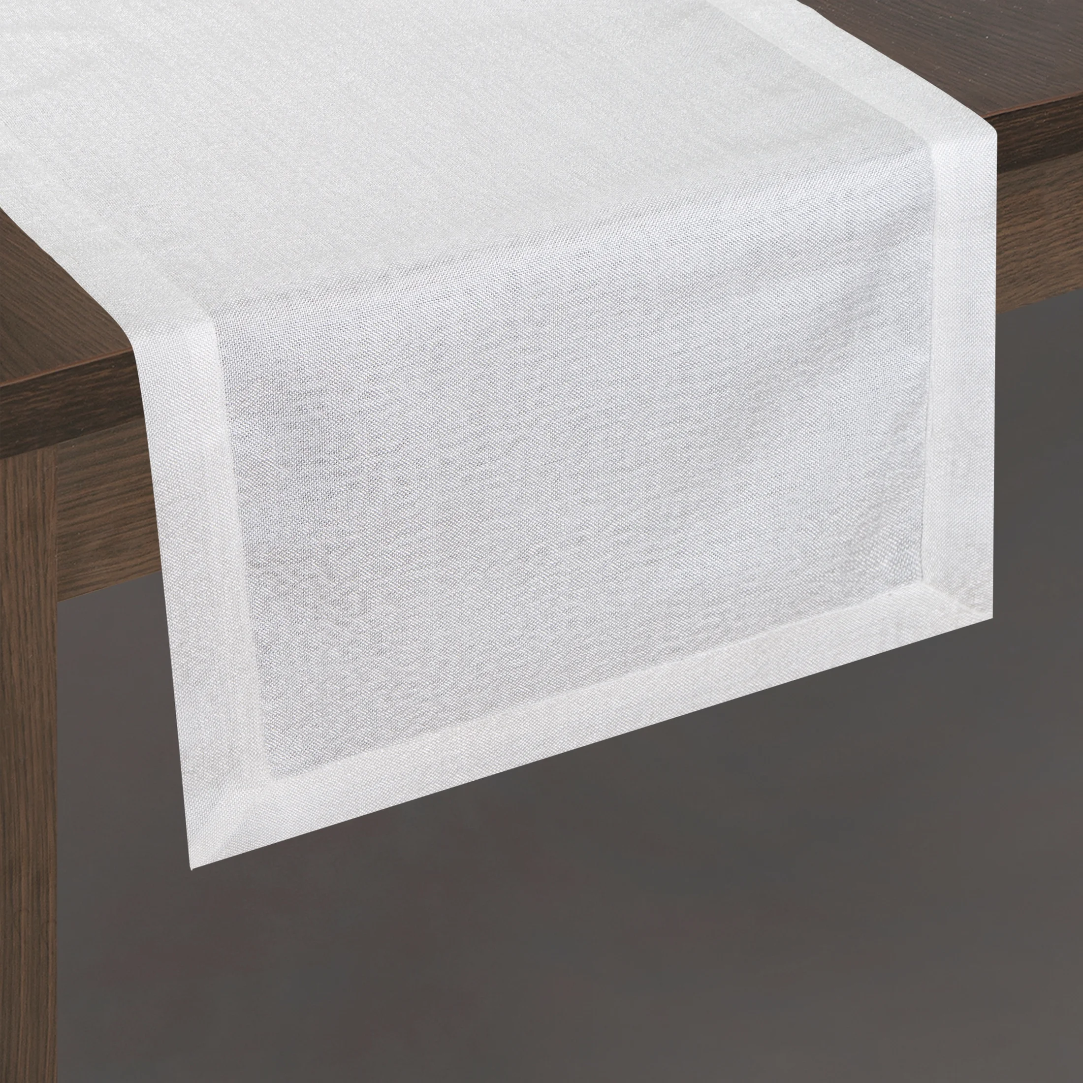 ERNA KLASYCZNY GŁADKI BIEŻNIK W KOLORZE ECRU 40x180 cm EUROFIRANY