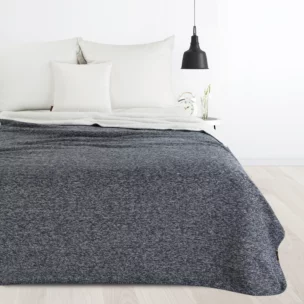 Koc bukla 150x200 cm granatowo, biały dwustronny PANDA EUROFIRANY PREMIUM Eurofirany