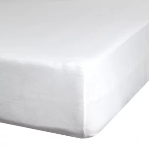 Prześcieradło jersey z gumką 90x200 cm z bawełny kolor kremowy 190 g/m2 Eurofirany Premium