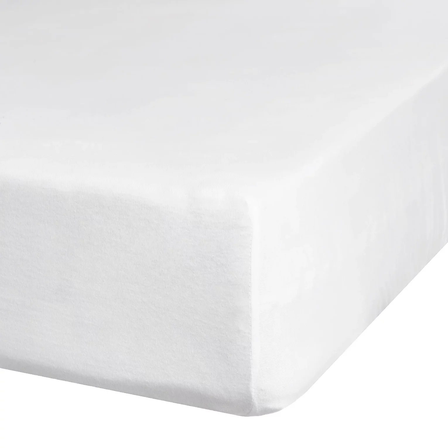 Prześcieradło jersey z gumką 220x200 cm z bawełny kolor biały 190 g/m2 Eurofirany Premium