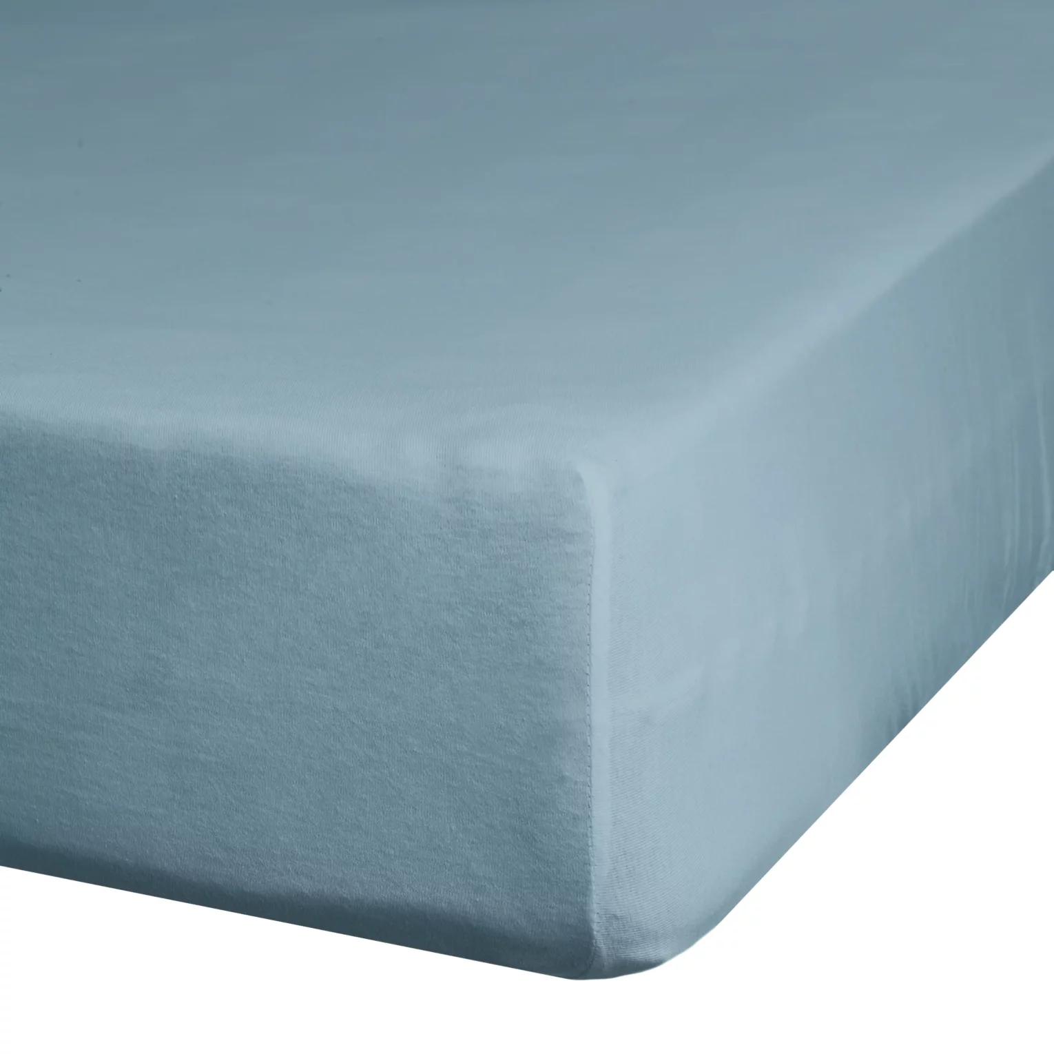 Prześcieradło jersey z gumką 240x220 cm z bawełny kolor niebieski 125 g/m2 Design 91 Eurofirany