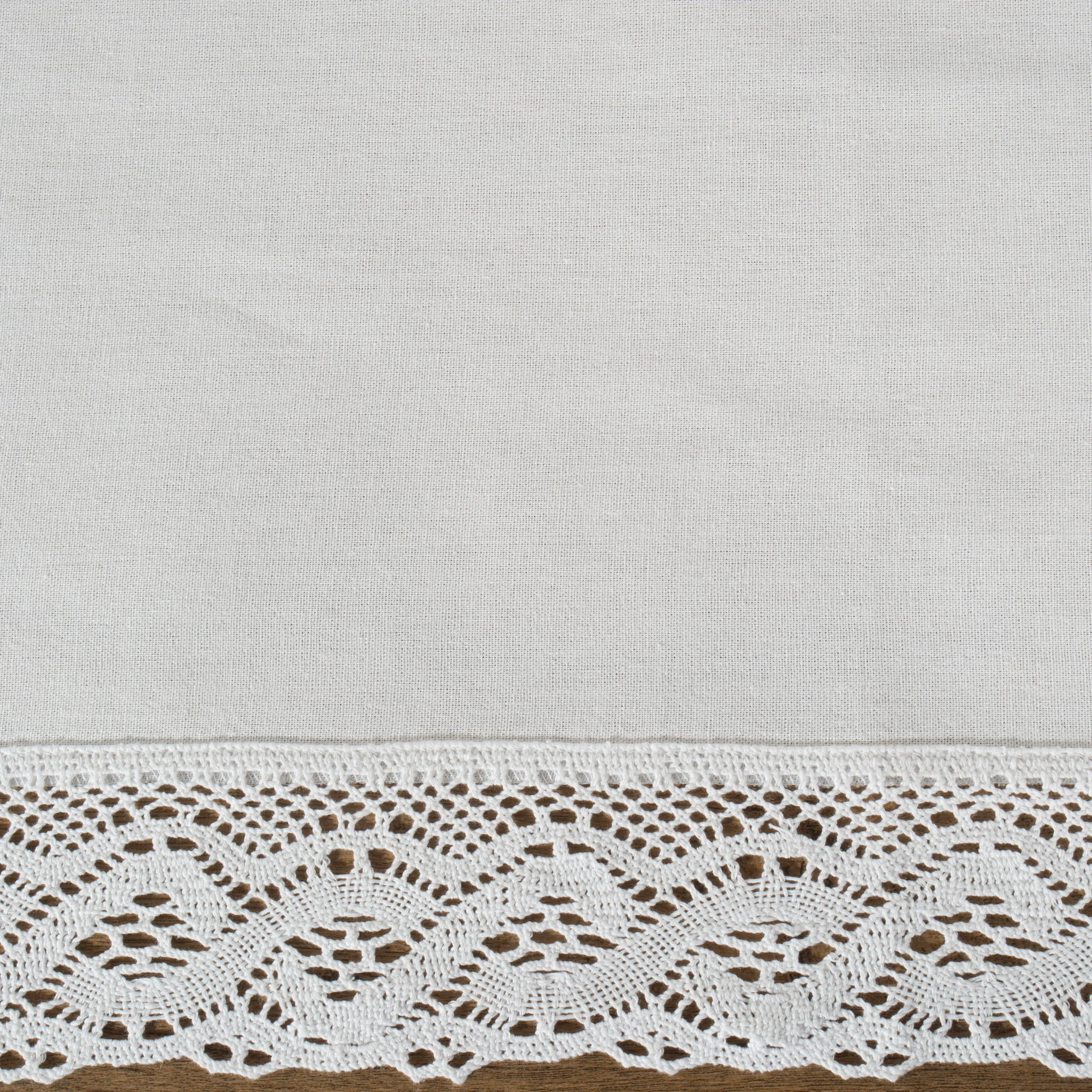 Komplet 4 szt. serwetek na stół 30x40 cm białe zdobione koronką - SUSAN - Eurofirany