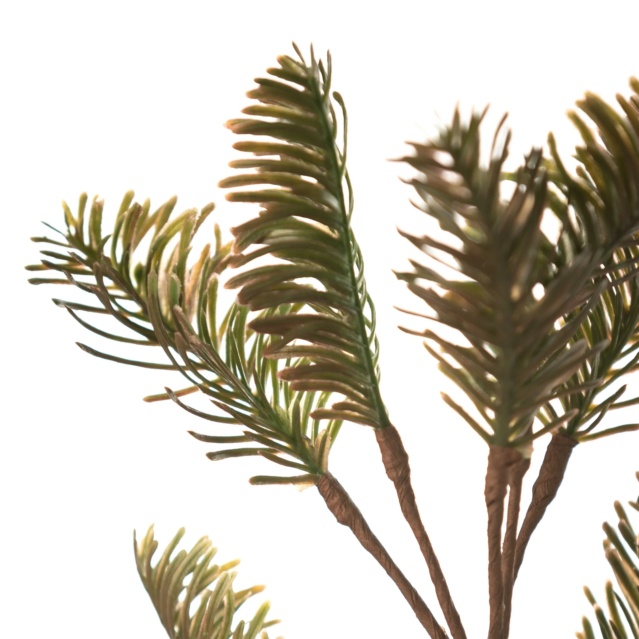 Gałązka sztuczna ciemnozielona z igłami 75 cm