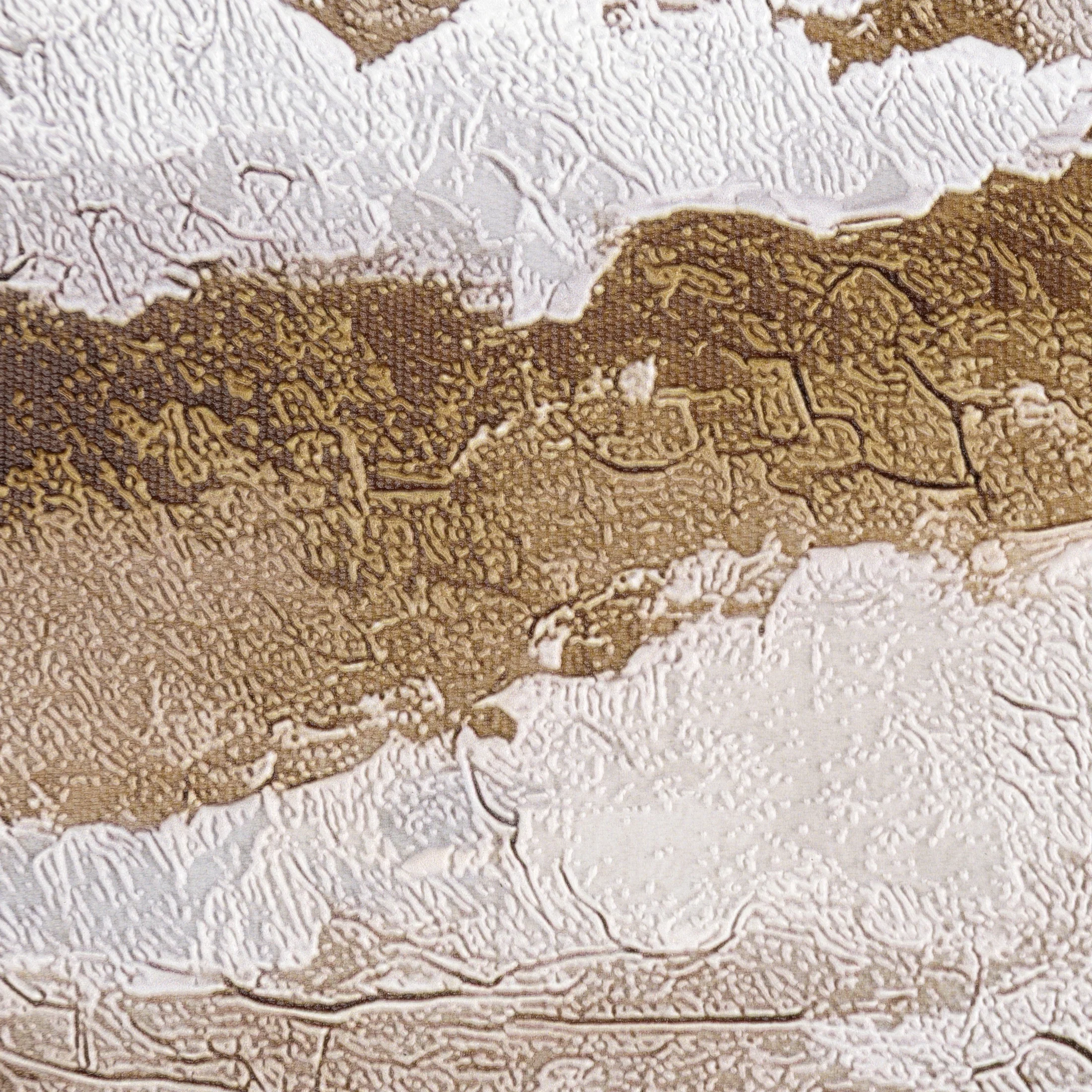 Obraz jasnoniebieski, brązowy abstrakcyjny nadruk na płótnie 60x90 cm Eurofirany