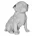 Figurka srebrna pies o drobnym strukturalnym wzorze 14x9x16 cm ELDO 1 Eurofirany