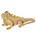 Figurka złota iguana o drobnym strukturalnym wzorze 31x15x12 cm ELDO 2 Eurofirany