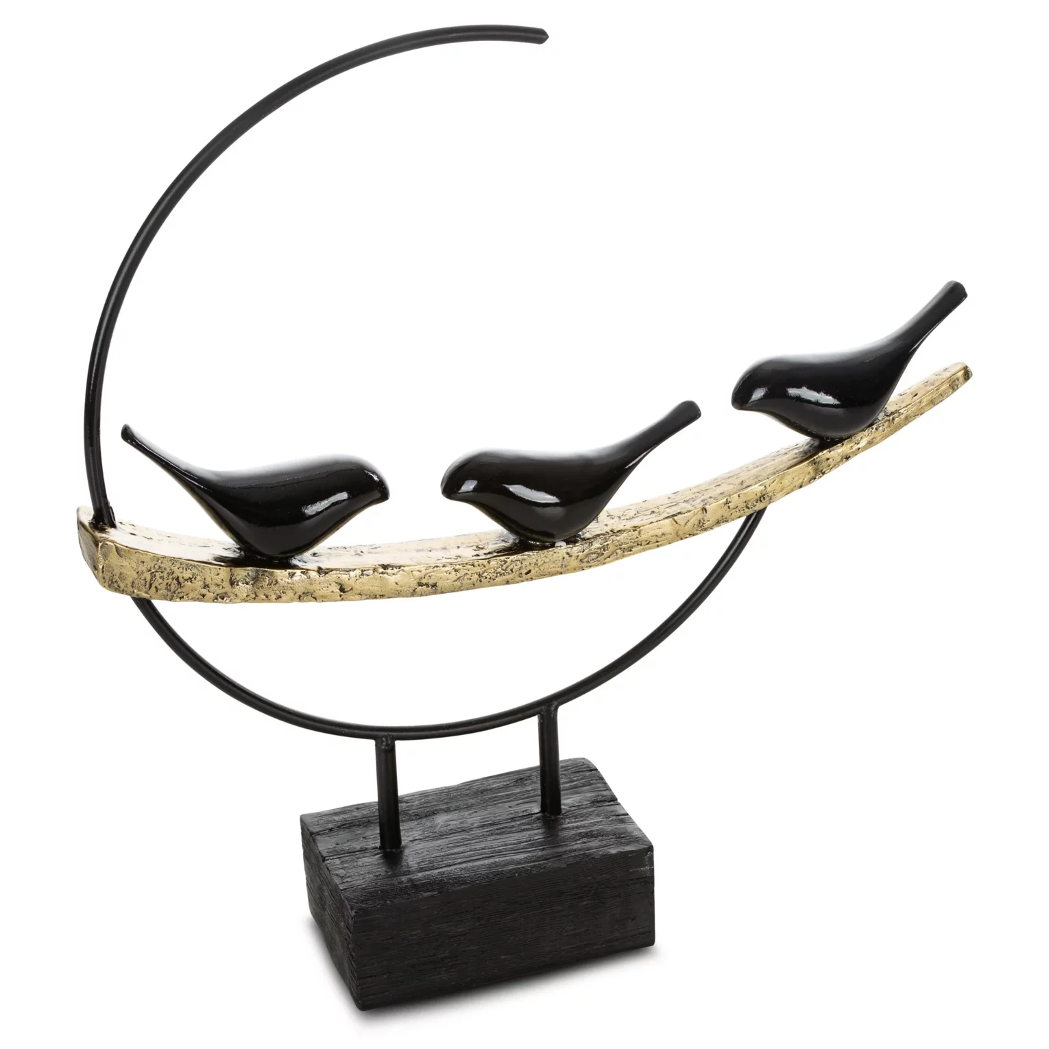 Figurka czarna designerska w minimalistycznym stylu średnica 36x36 cm SEMA Eurofirany