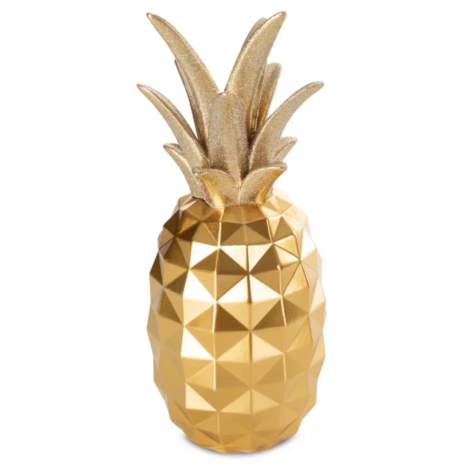 Figurka złota ananas średnica 10x25 cm ESTEL Eurofirany