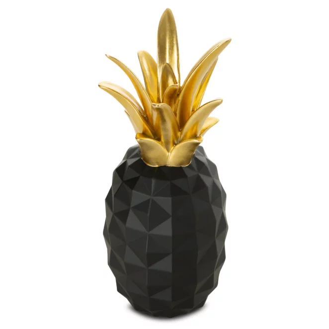 Figurka czarno-złota ananas średnica 10x25 cm ESTEL Eurofirany