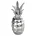 Figurka srebrna ananas średnica średnica 10x25 cm ESTEL  Eurofirany