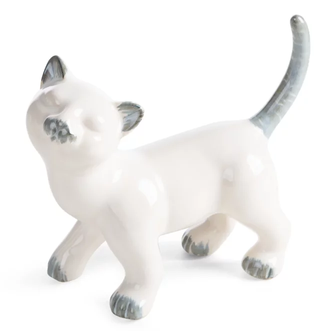 Figurka dekoracyjna kot kremowa 21x9x18 cm AVANI Eurofirany