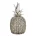 Figurka srebrna ananas zdobiona wzorem plecionego sweterka 12x12x21 cm MOLI Eurofirany