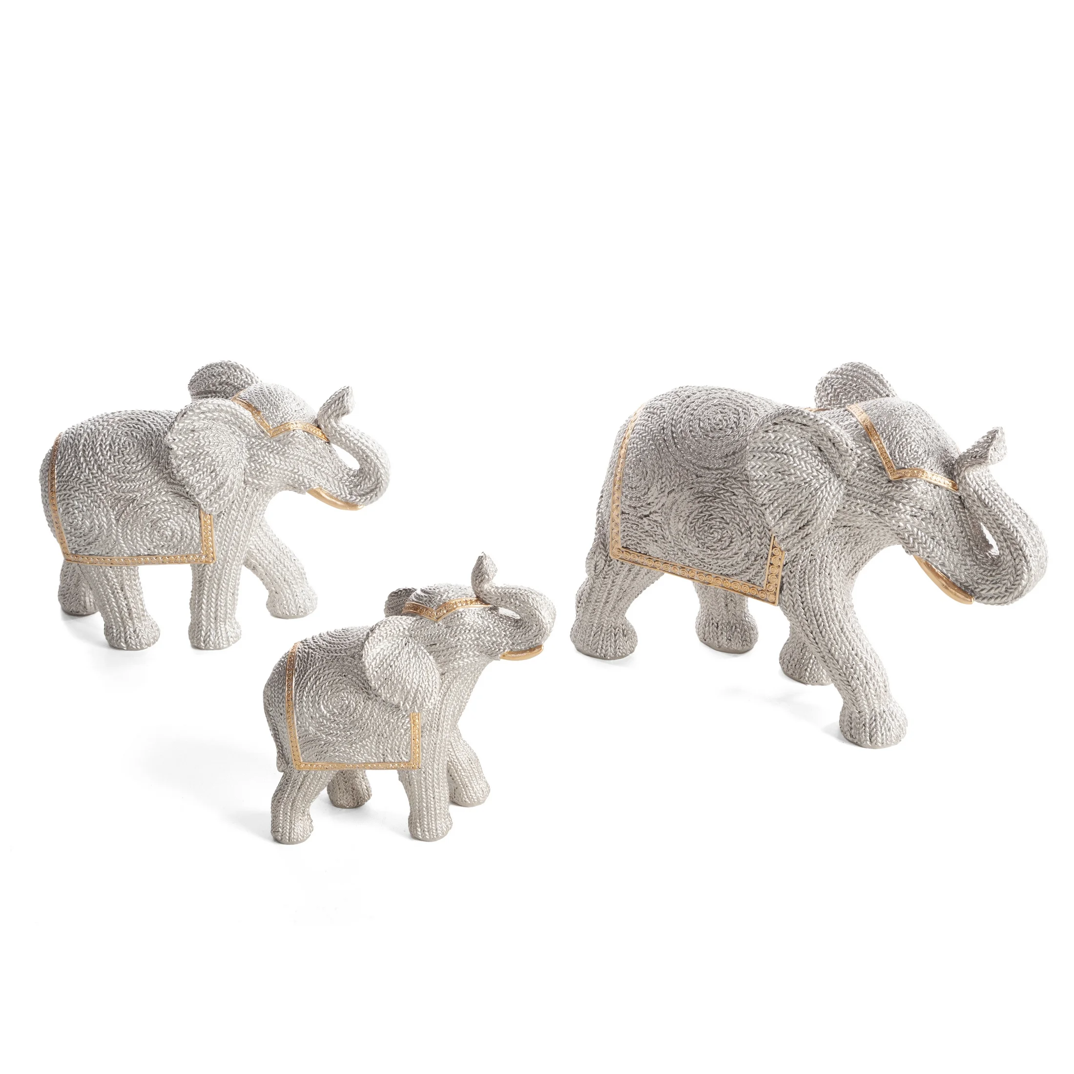 Figurka srebrna słoń 25x9x18 cm VALERI Eurofirany