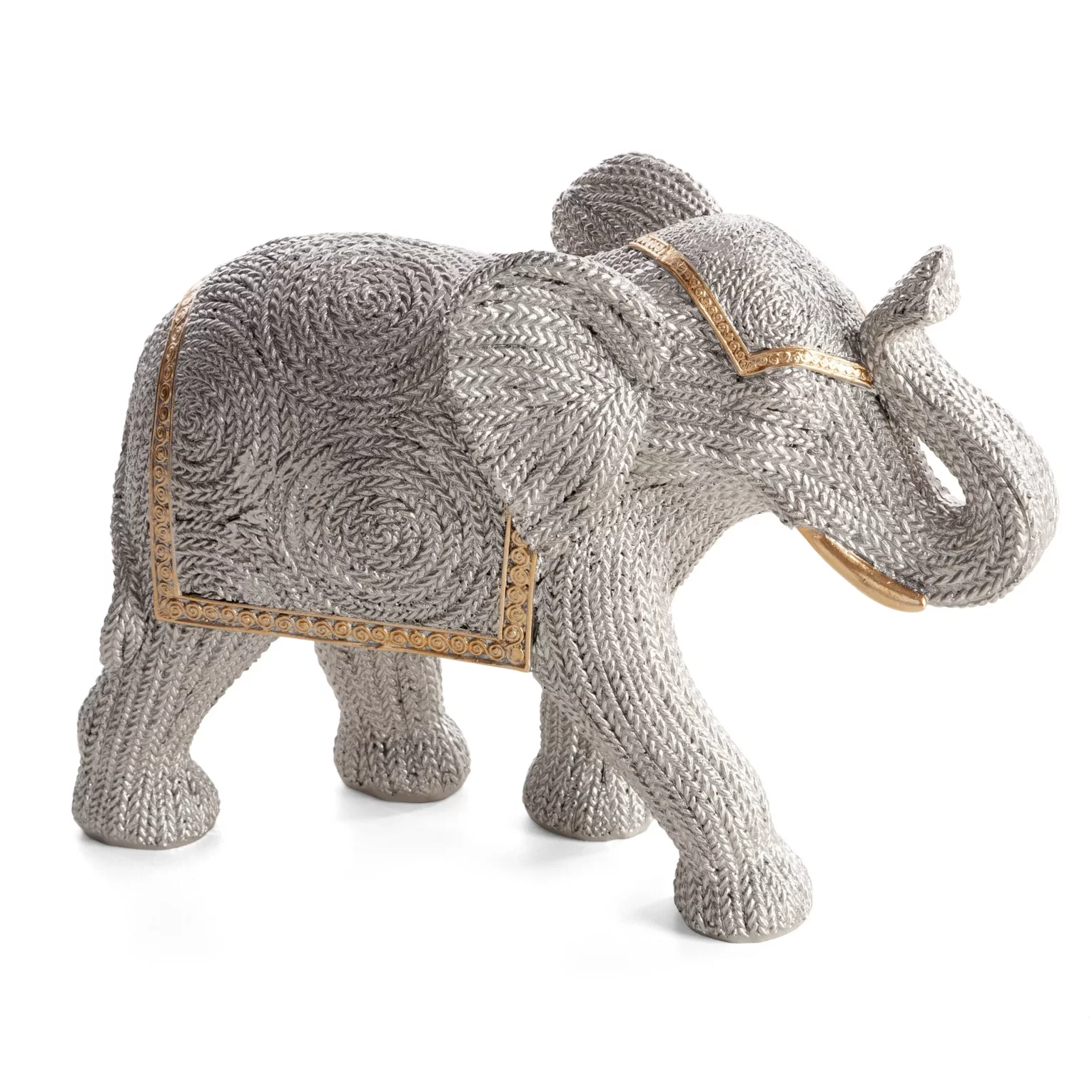 Figurka srebrna słoń 25x9x18 cm VALERI Eurofirany