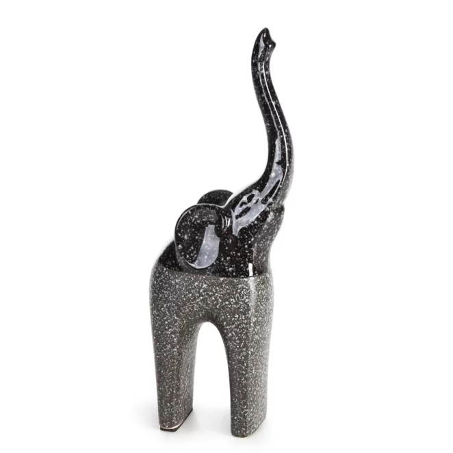 Figurka z glinki ceramicznej stalowa 11x7x30 cm MANDI Eurofirany