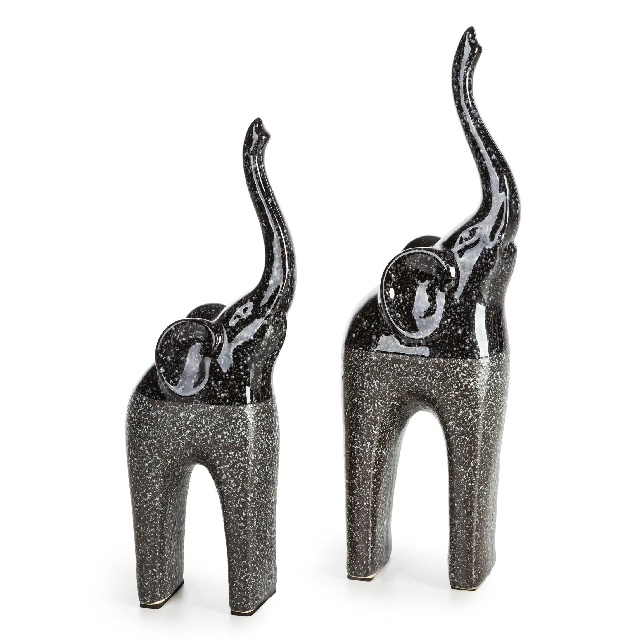 Figurka z glinki ceramicznej stalowa 11x7x30 cm MANDI Eurofirany