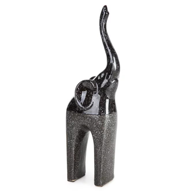 Figurka z glinki ceramicznej stalowa 12x7x35 cm MANDI Eurofirany