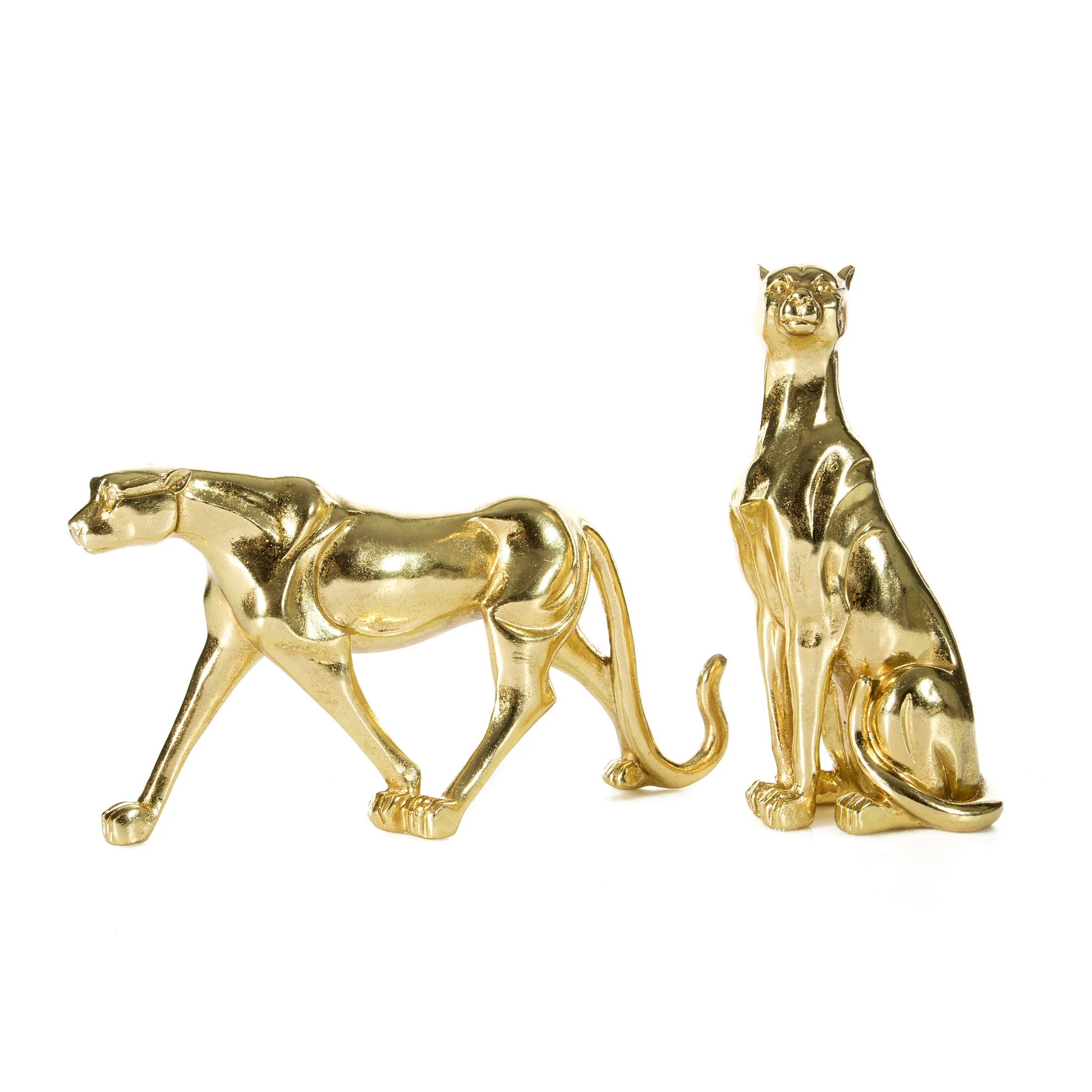 Figurka złota gepard 12x9x24 cm Eurofirany