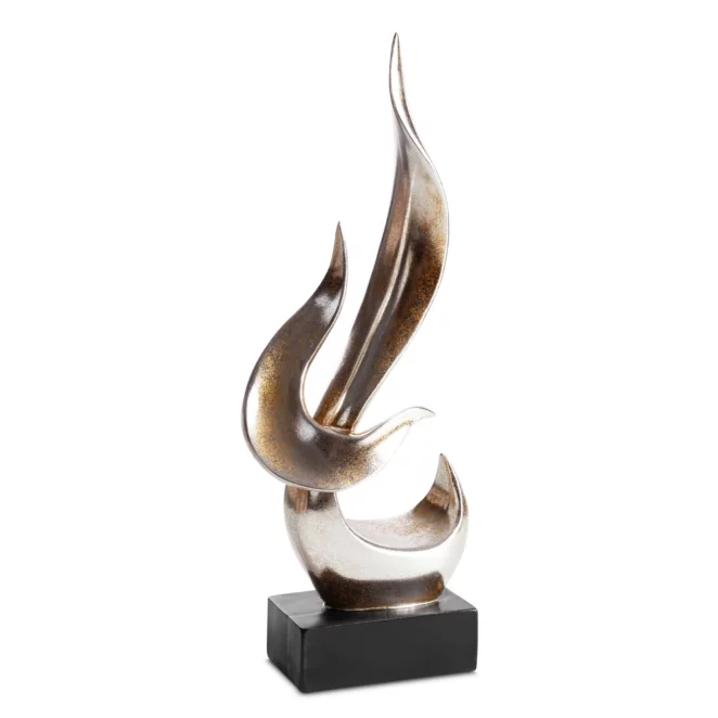 Figurka złoto-czarna półmatowa 14x8x37 cm ZOE Eurofirany