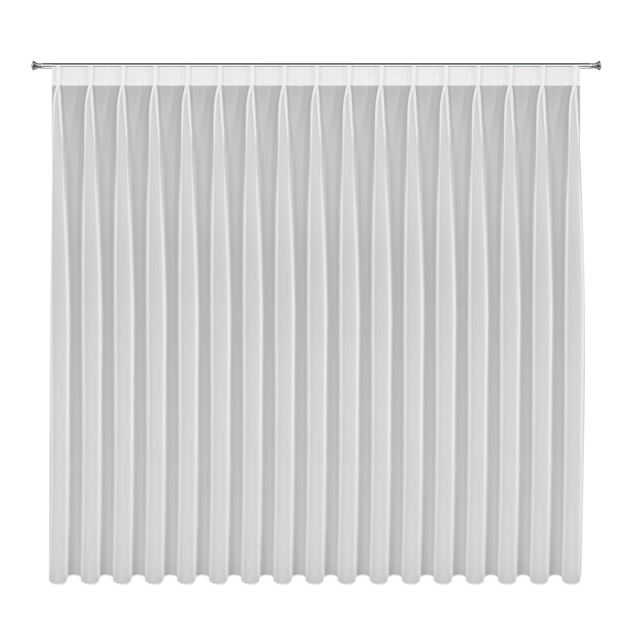 Firana kremowa z gładkiego mlecznego woalu wykończona szwem obciążającym VIOLET 200x280 cm flex 1:2 Eurofirany