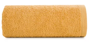 Ręcznik kąpielowy 70x140 cm bawełniany kolor musztardowy 500 g/m2 GŁADKI 2 Eurofirany