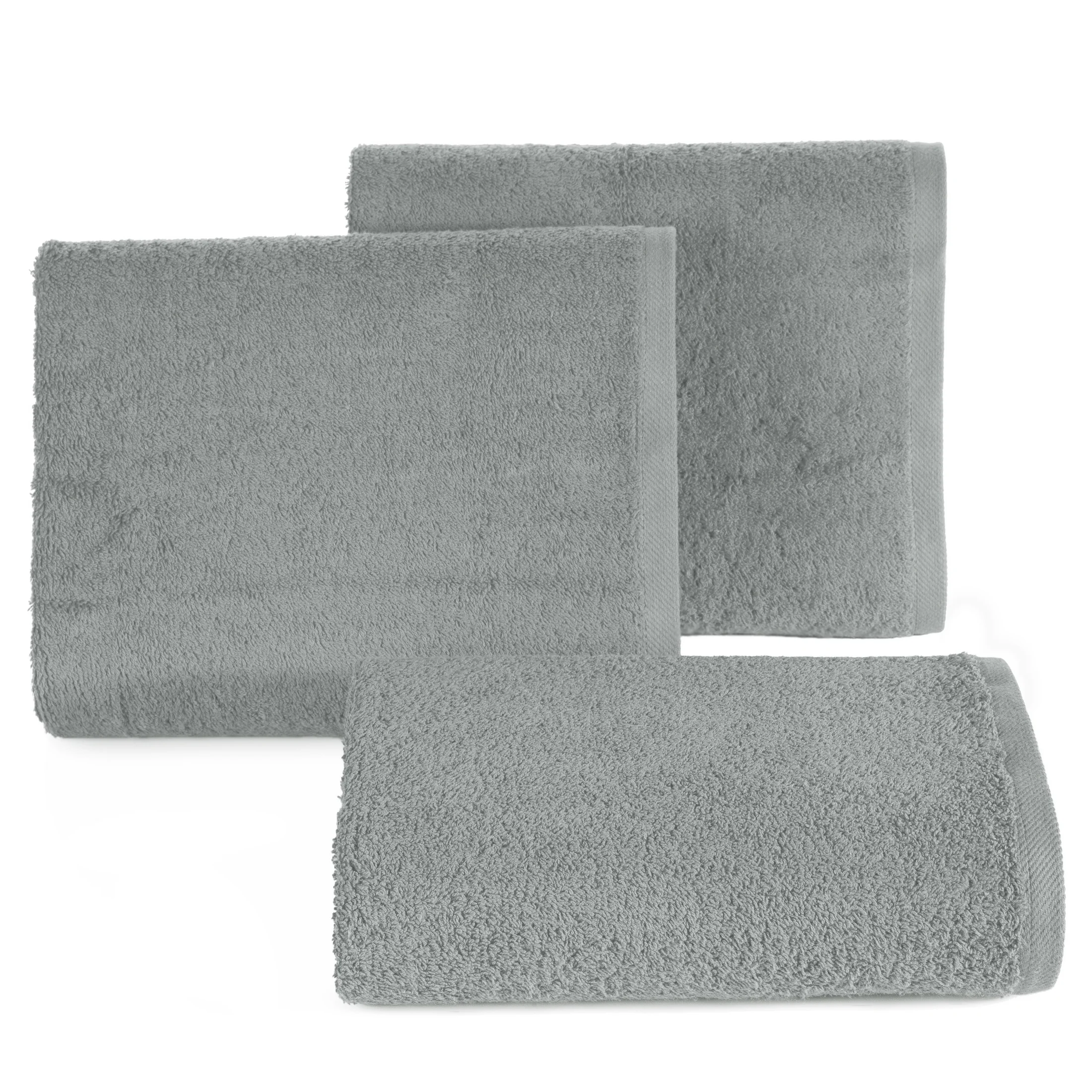 Ręcznik do rąk 30x50 cm bawełniany kolor stalowy 400 g/m2 GŁADKI 2 Eurofirany
