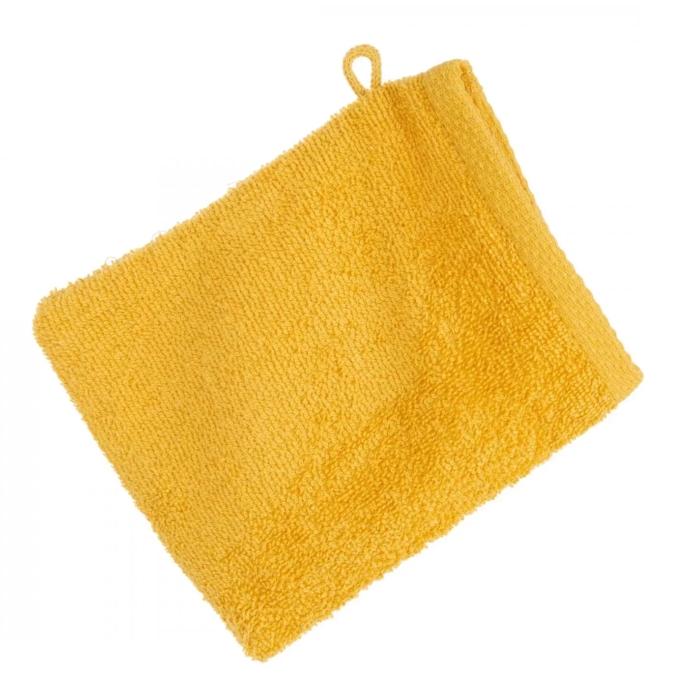 Myjka do kąpieli 16x21 cm bawełniany kolor musztardowy 400 g/m2 GŁADKI 1 Eurofirany