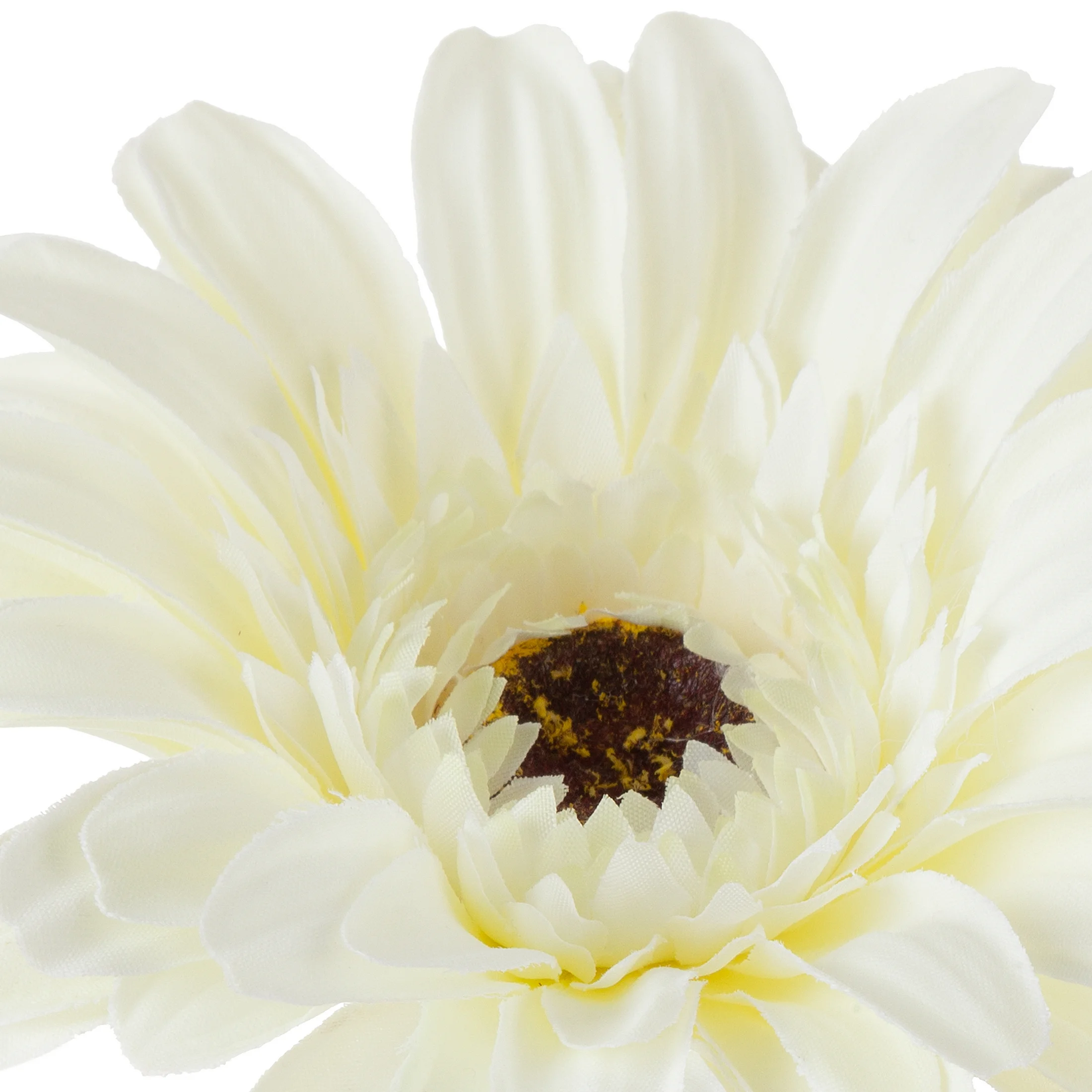 Kwiat sztuczny dekoracyjny GERBERA biały Eurofirany