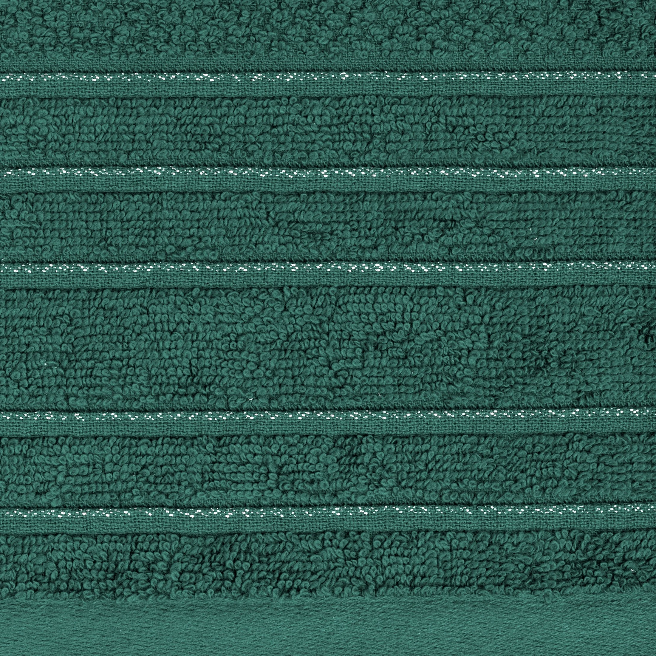 Ręcznik kąpielowy 70x140 cm bawełniany kolor butelkowy zielony z błyszczącą bordiurą 500 g/m2 GLORY 3 Eurofirany